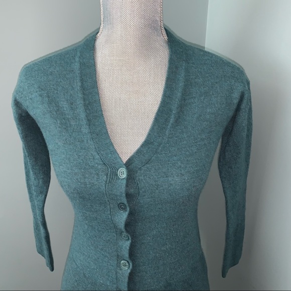 Rachel Zoe Women's Extra Fine Merino Wool Sweater, Medium (fits Small), Green - Picture 2 of 10